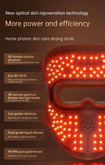 Red Light Therapy Mask for acne removal treatment
